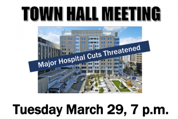 Hamilton Town Hall Meeting on Major Hospital Cuts Threatened, Tuesday, March 29