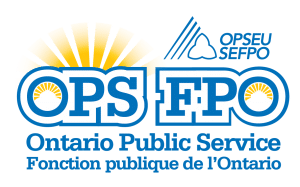 OPS Logo: Ontario Public Service. FPO Logo: Fonction publique de l'Ontario