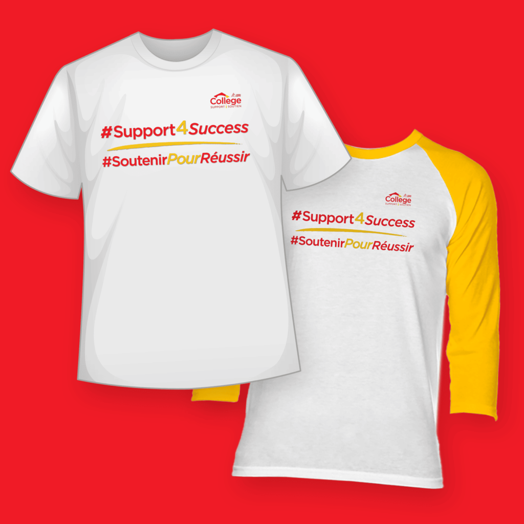 Support for success tshirt
