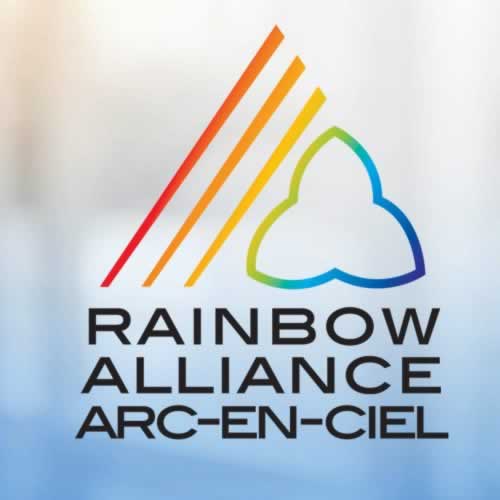 Rainbow alliance arc-en-ciel logo