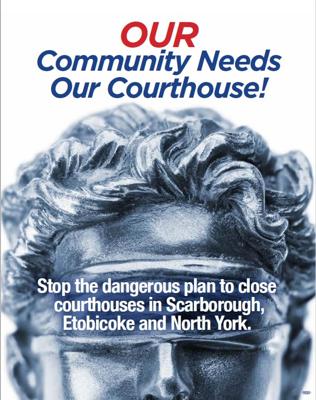 Our Community Needs Our Courthouse! Stop the dangerous plan to close courthouses