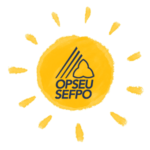 Child's drawing of the sun with the OPSEU/SEFPO logo on top