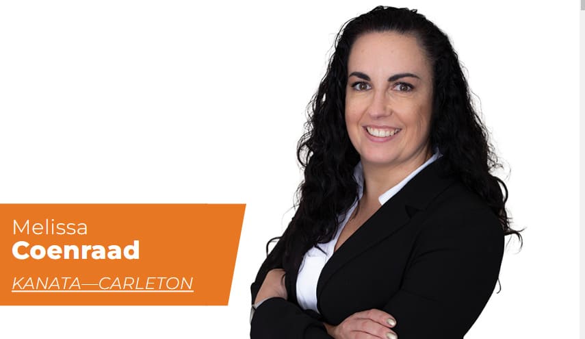 Melissa Coenraad - NDP candidate in Kanata-Carleton
